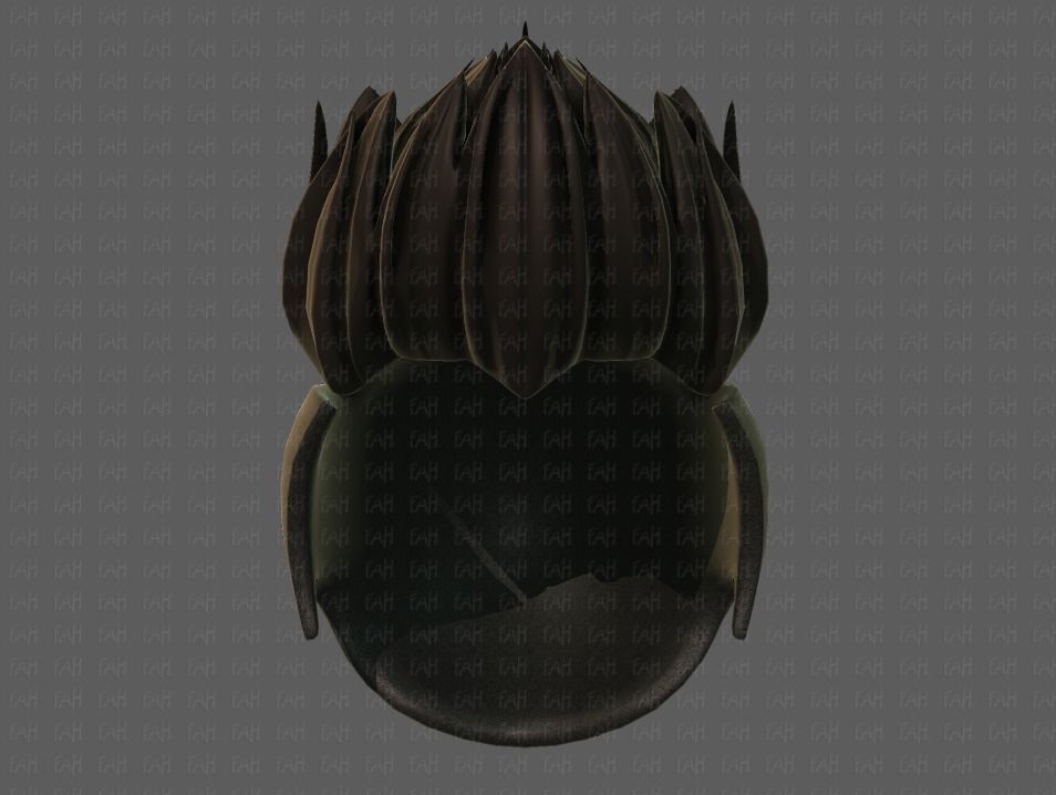 3D Hair style for boy V70 Low-poly 3D model_37