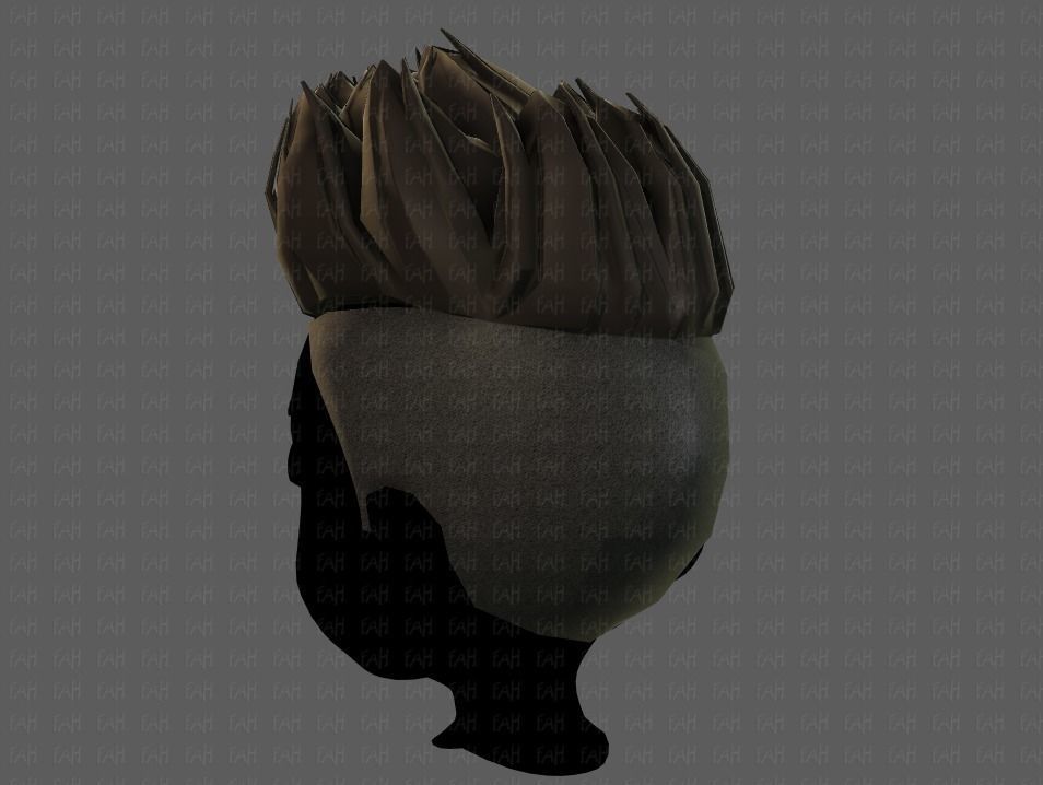 3D Hair style for boy V70 Low-poly 3D model_22