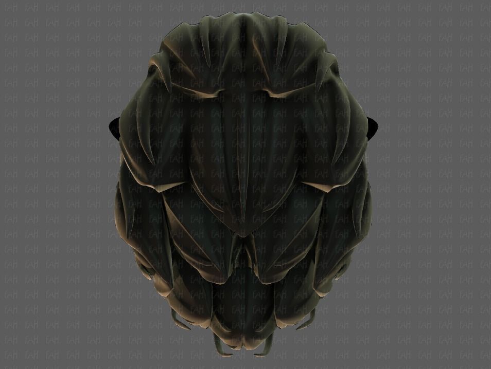 3D Hair style for boy V70 Low-poly 3D model_33