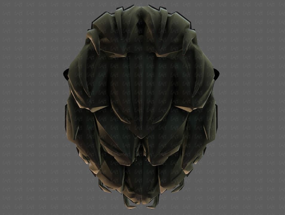 3D Hair style for boy V70 Low-poly 3D model_35