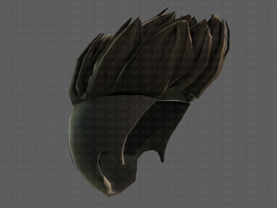 3D Hair style for boy V70 Low-poly 3D model_43