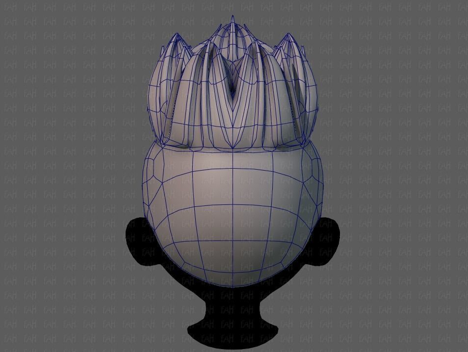 3D Hair style for boy V70 Low-poly 3D model_13