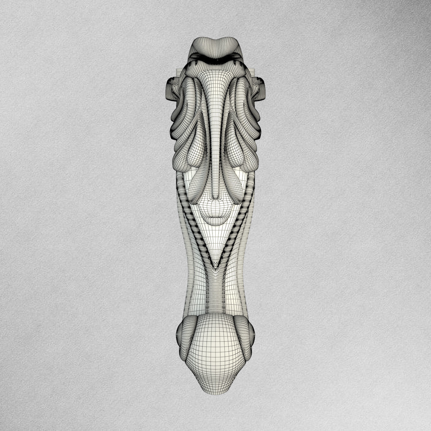 Furniture Leg L-007 3D print model_5