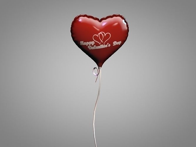 Saint Valentine Day Balloon  3D model