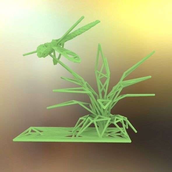 Dragonfly 3D print model_38