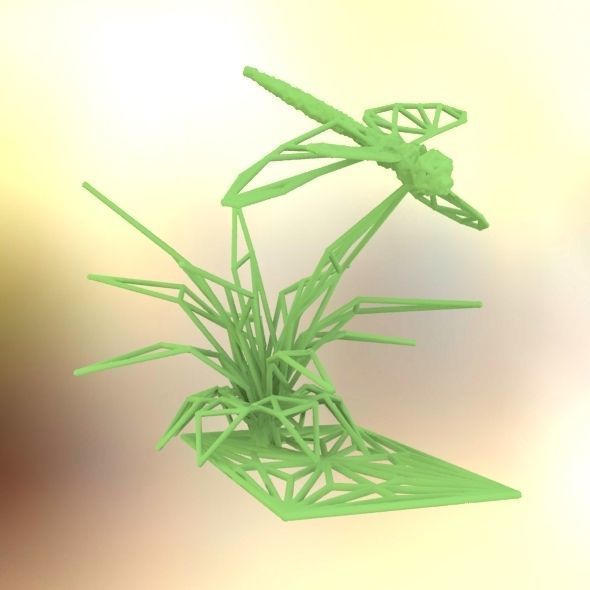 Dragonfly 3D print model_24