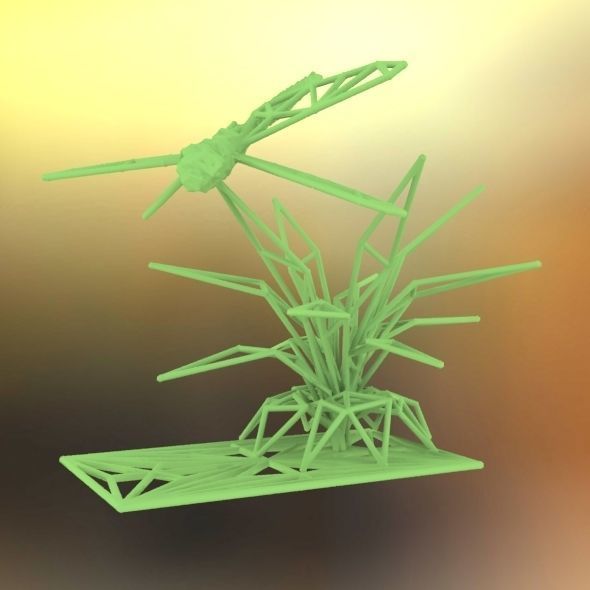 Dragonfly 3D print model_40