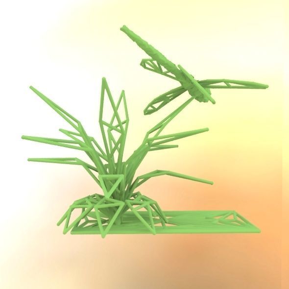 Dragonfly 3D print model_33