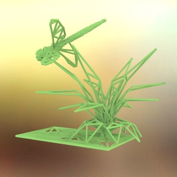 Dragonfly 3D print model_34