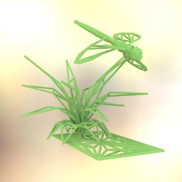 Dragonfly 3D print model_25