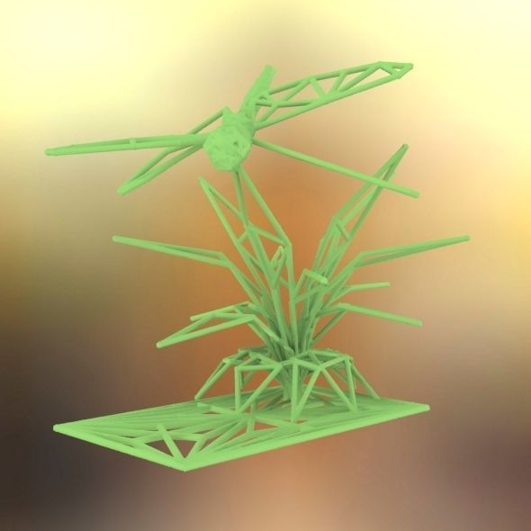 Dragonfly 3D print model_42