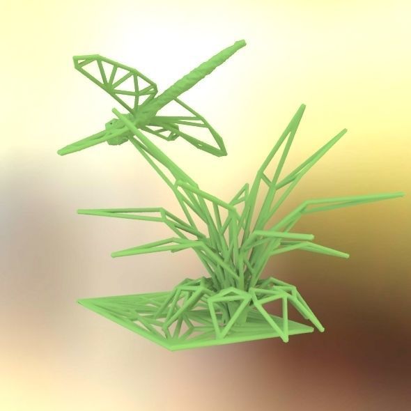 Dragonfly 3D print model_46