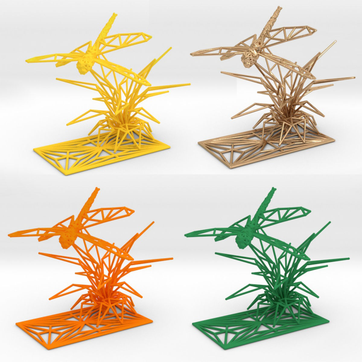 Dragonfly 3D print model_21