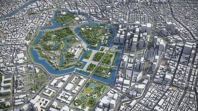 Greater Tokyo 3D Model Pack 2