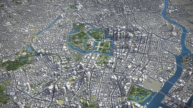 Greater Tokyo 3D Model Pack 6