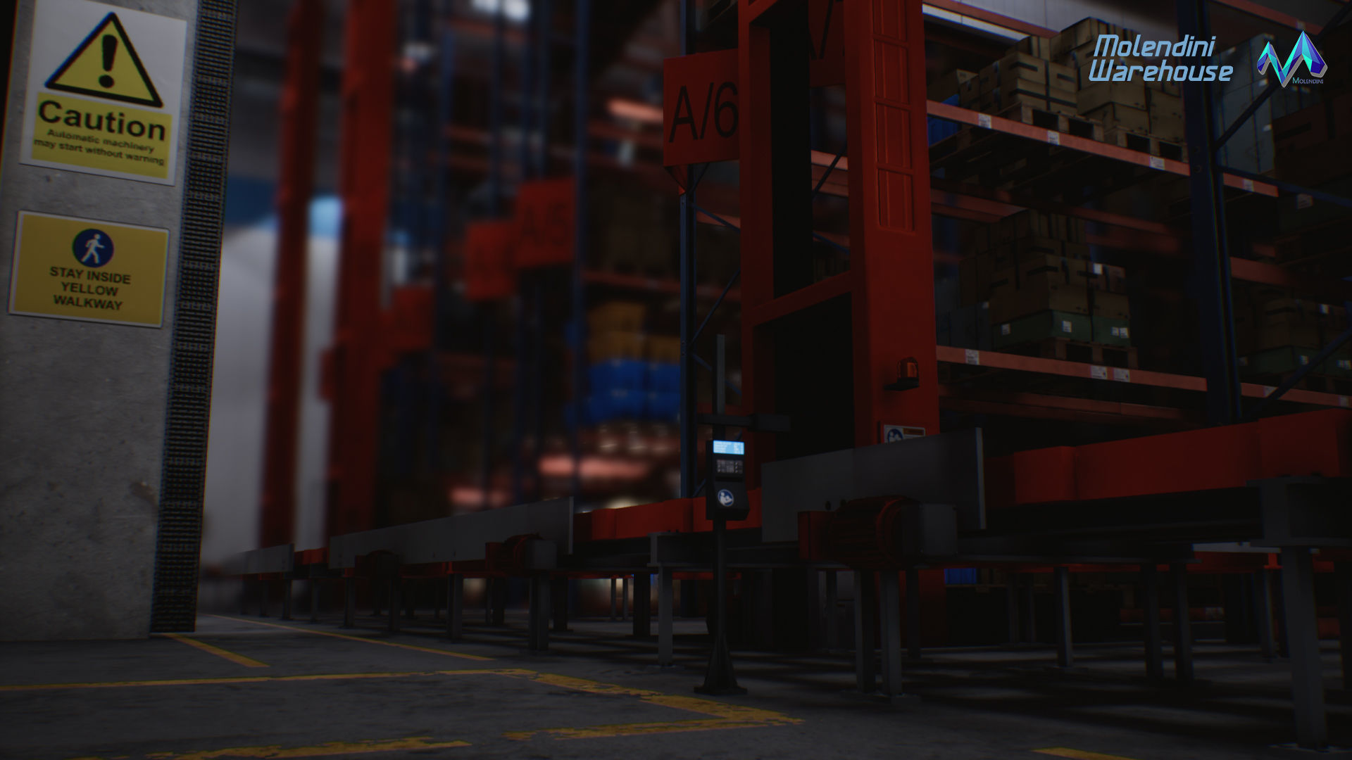 Modular Warehouse II Environment Low-poly 3D model_13