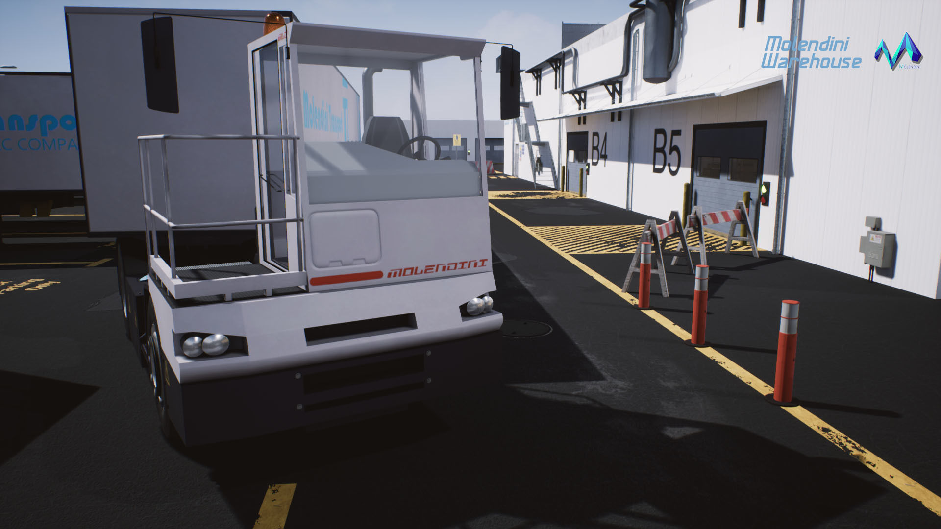 Modular Warehouse II Environment Low-poly 3D model_3