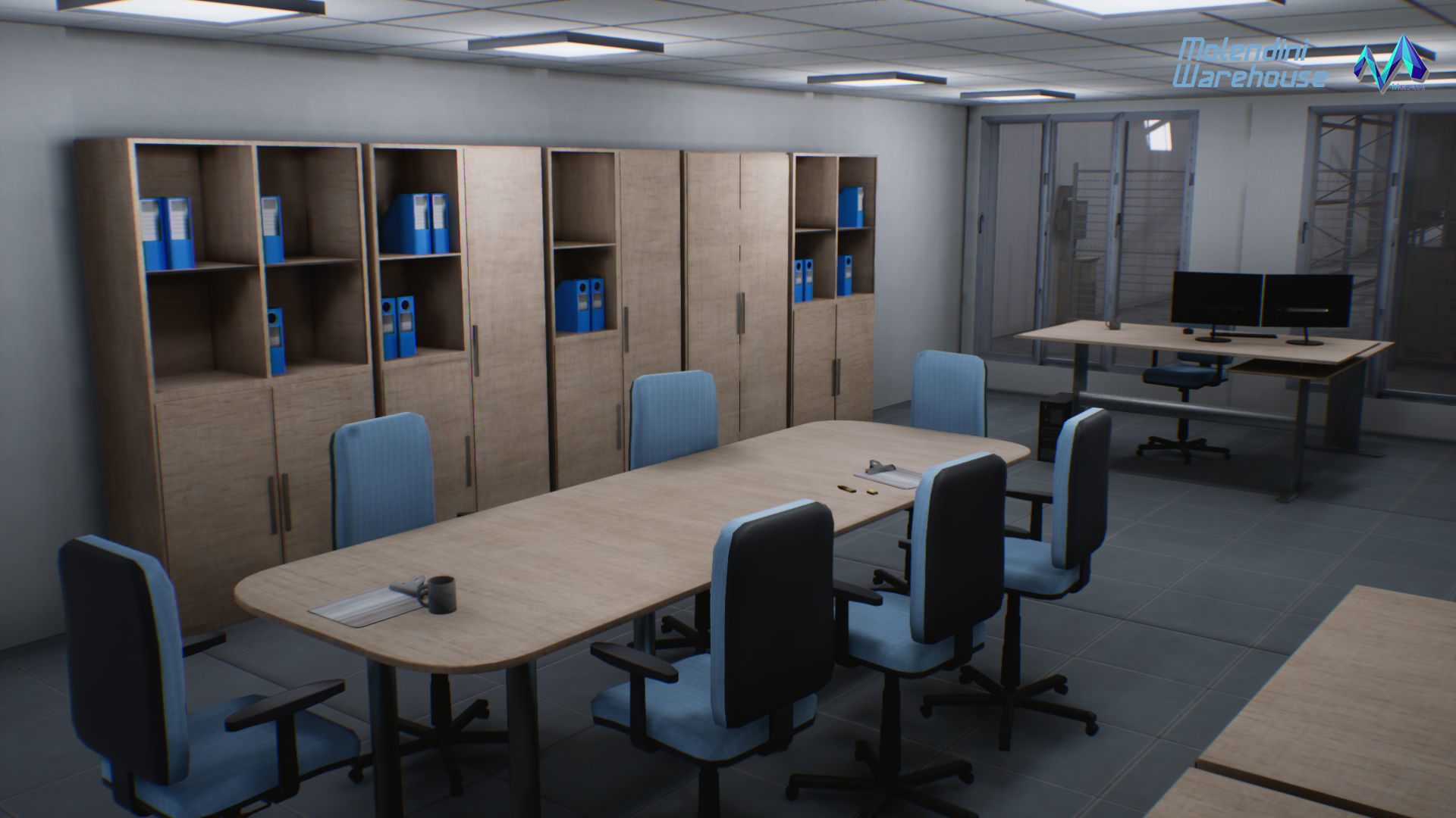 Modular Warehouse II Environment Low-poly 3D model_12