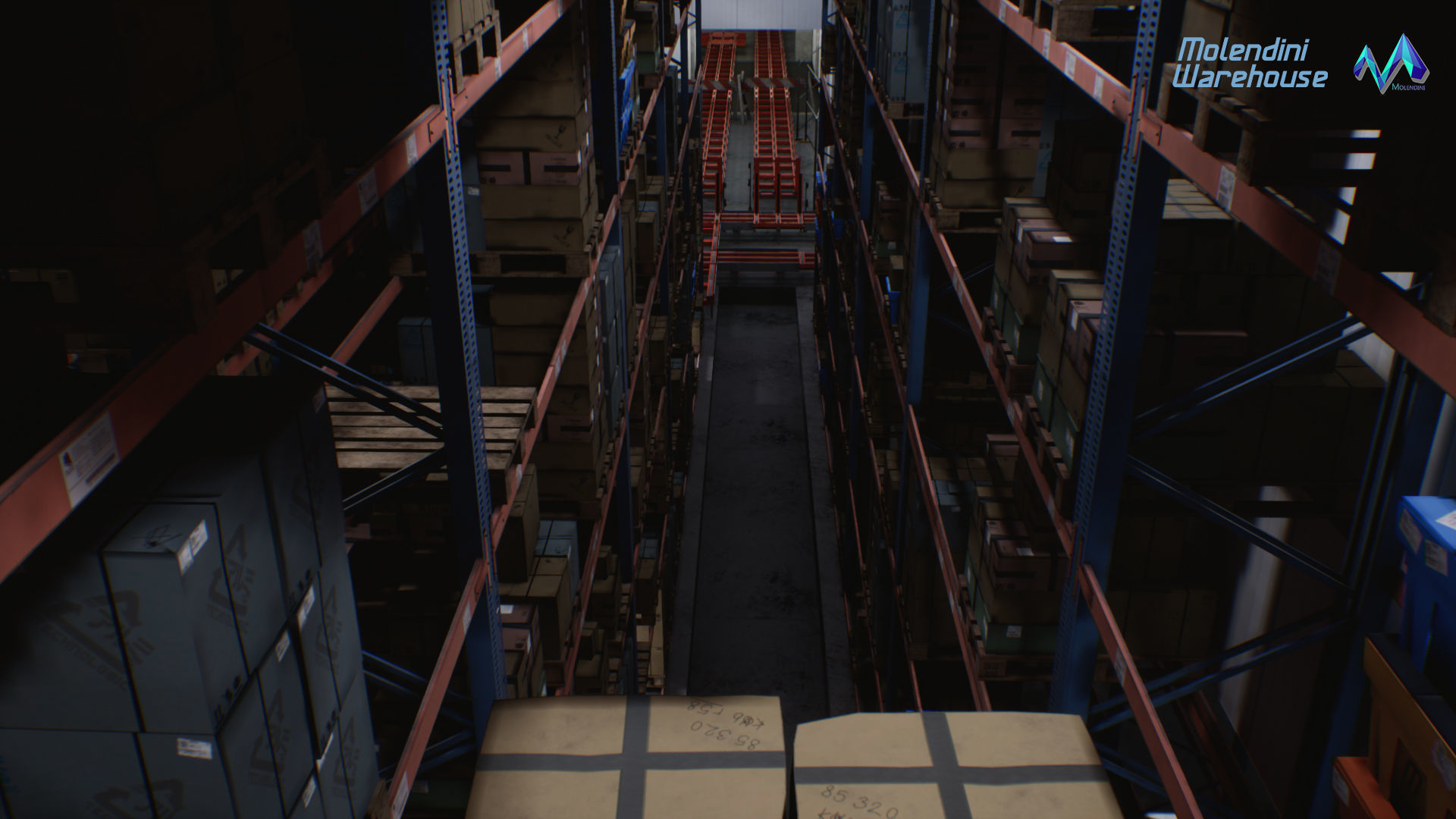 Modular Warehouse II Environment Low-poly 3D model_9