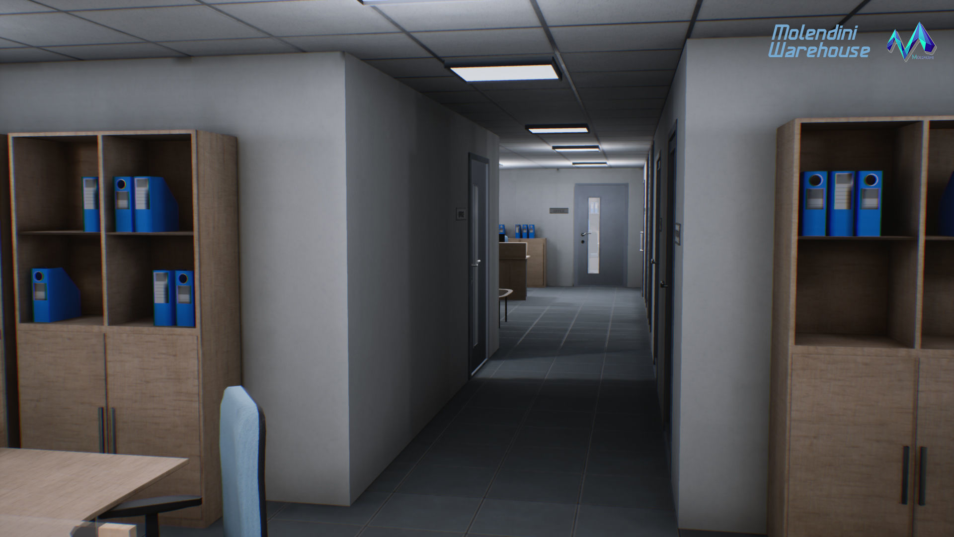 Modular Warehouse II Environment Low-poly 3D model_15