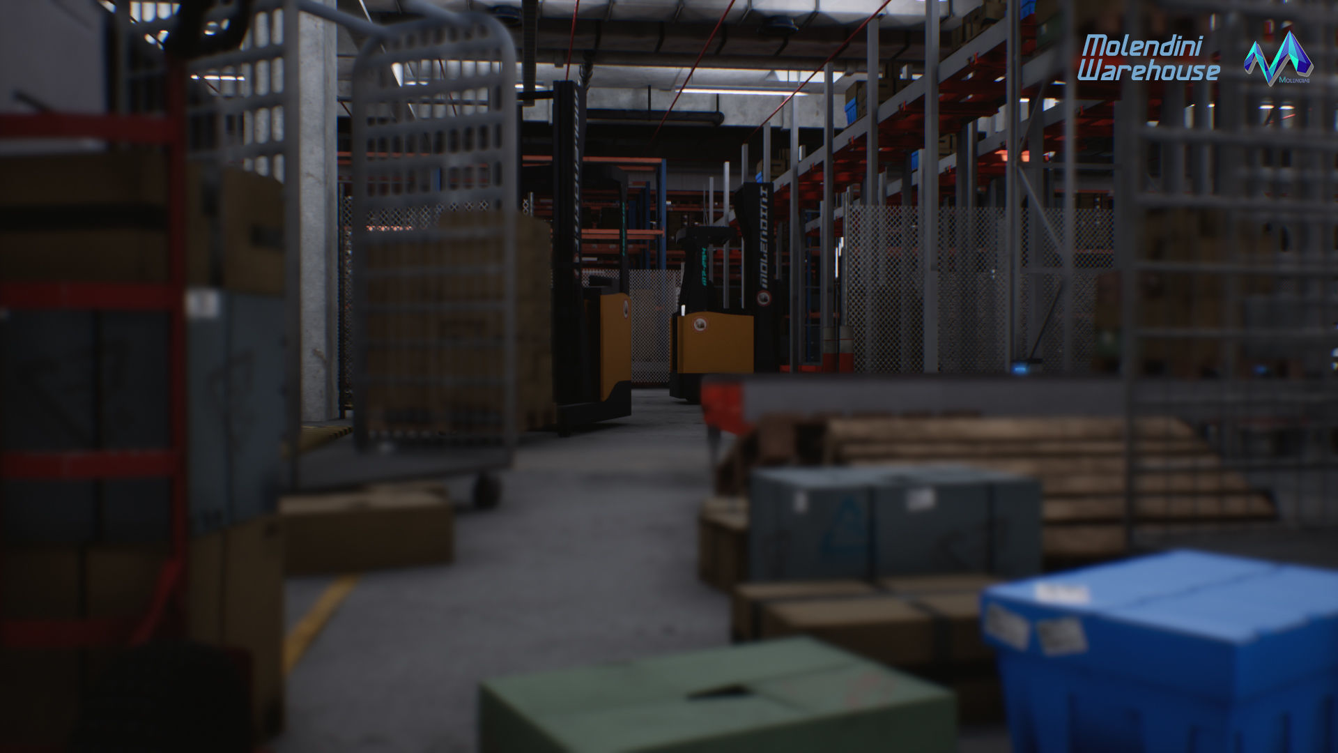 Modular Warehouse II Environment Low-poly 3D model_16