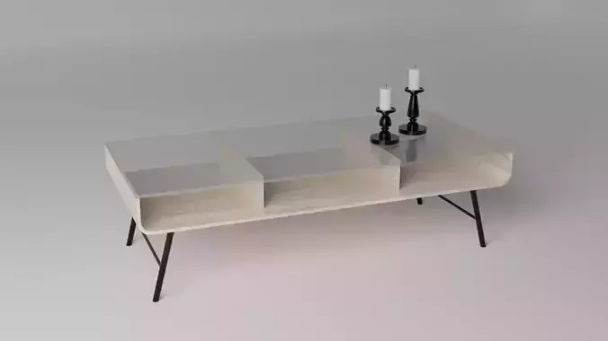 table amarante low-poly model