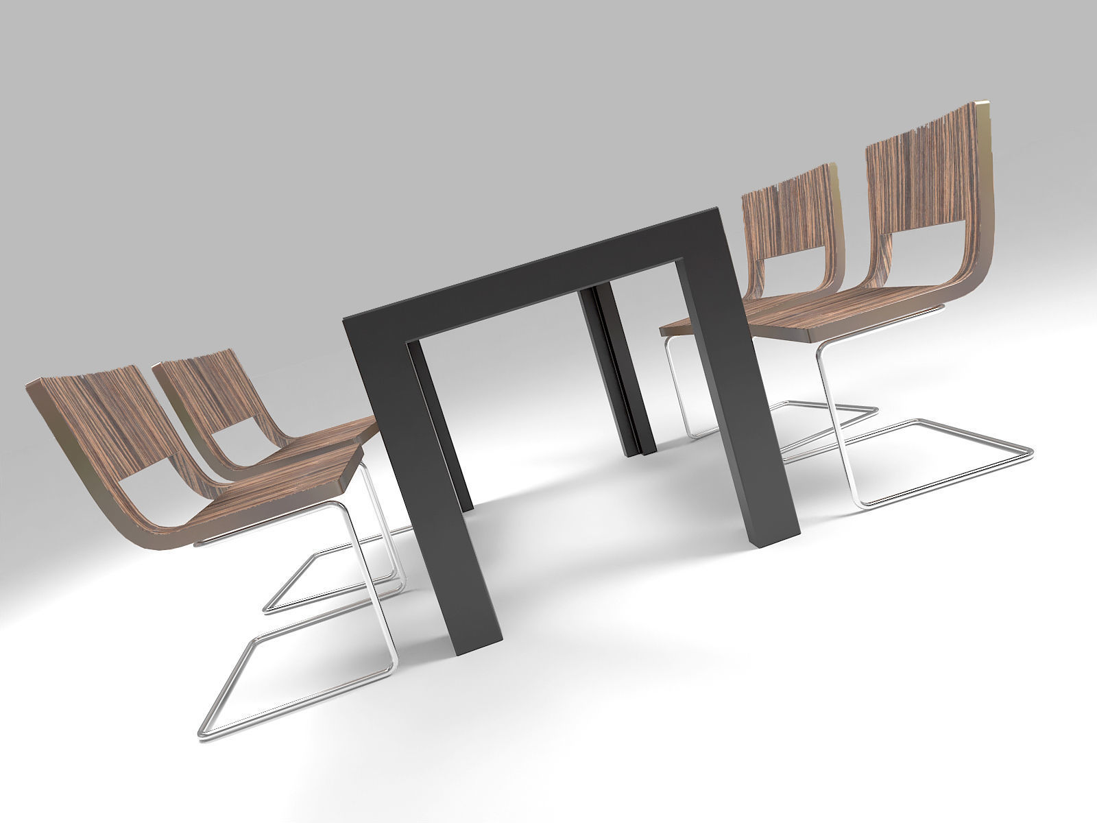 Furniture Set 02 3D model_3