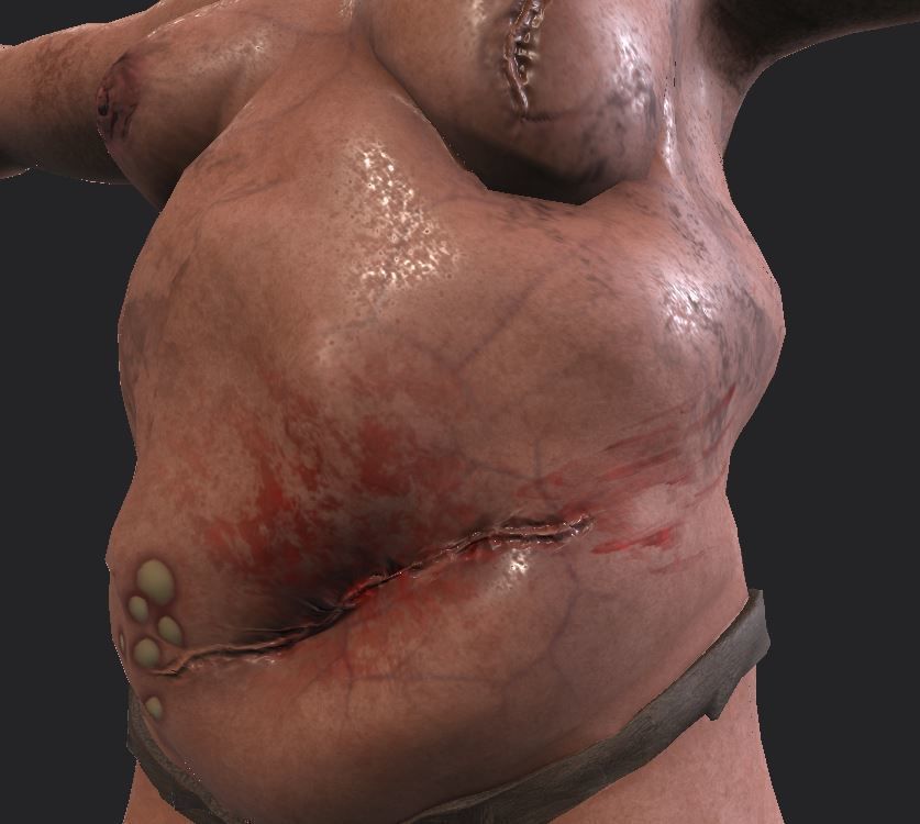 Creepy Baby Low-poly 3D model_4