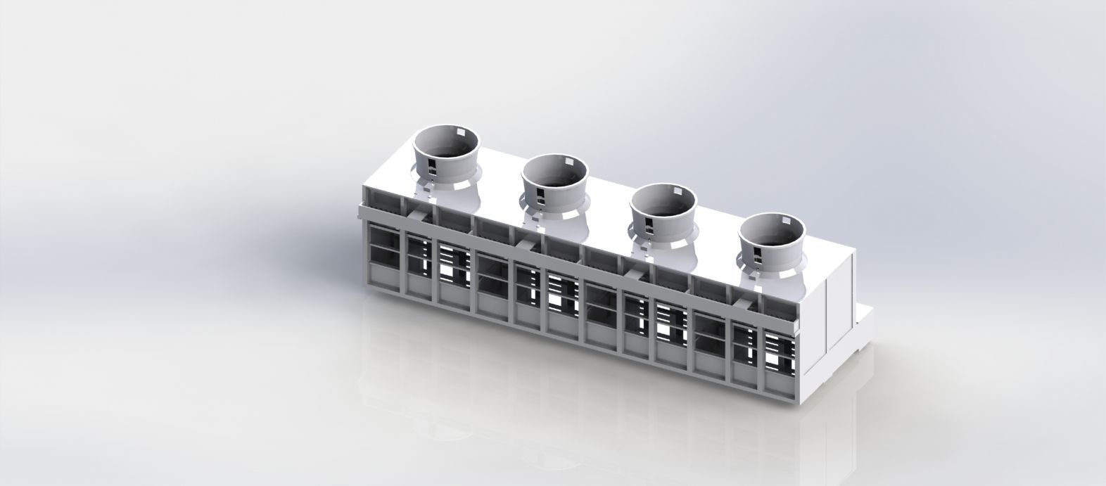 cooling tower 3D model_3