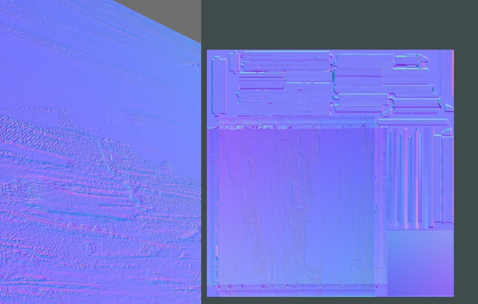 Yellow Meadow - Oil Painting Low-poly 3D model_9