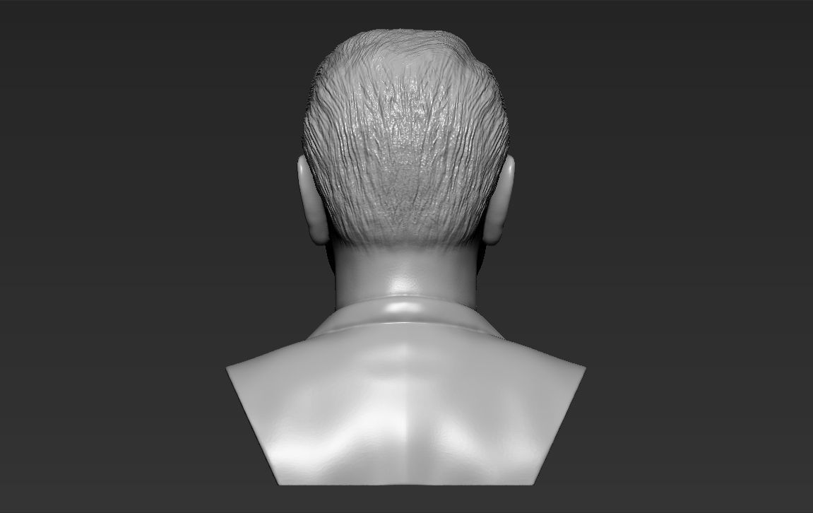 Ronald Reagan bust 3D printing ready stl obj formats 3D print model_5