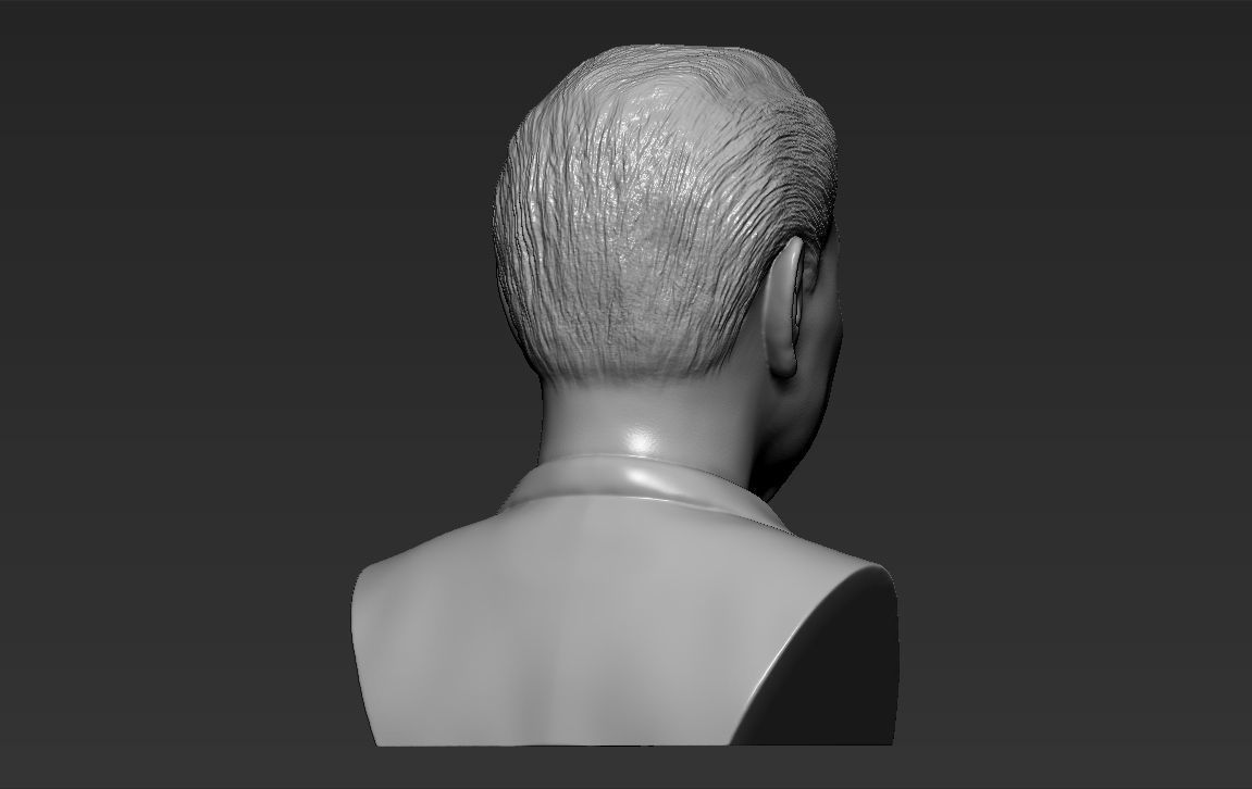 Ronald Reagan bust 3D printing ready stl obj formats 3D print model_6