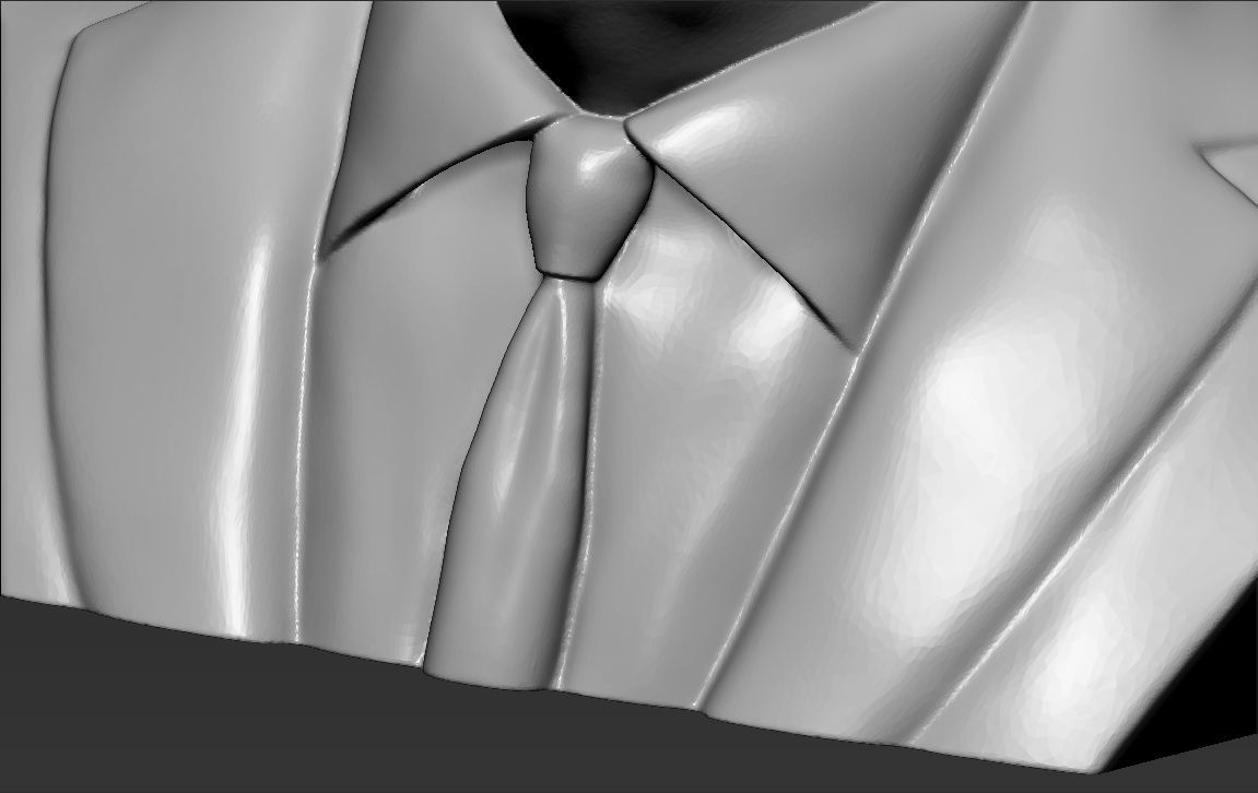Ronald Reagan bust 3D printing ready stl obj formats 3D print model_24