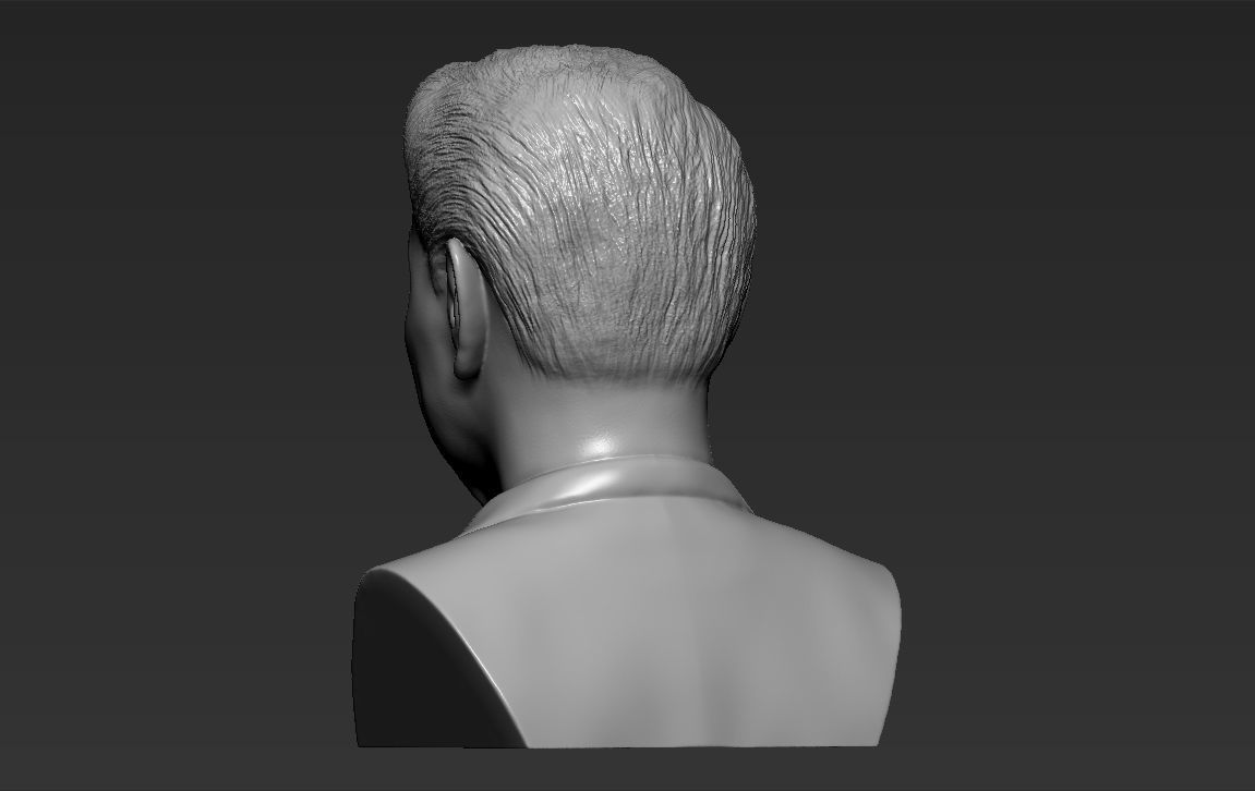 Ronald Reagan bust 3D printing ready stl obj formats 3D print model_4