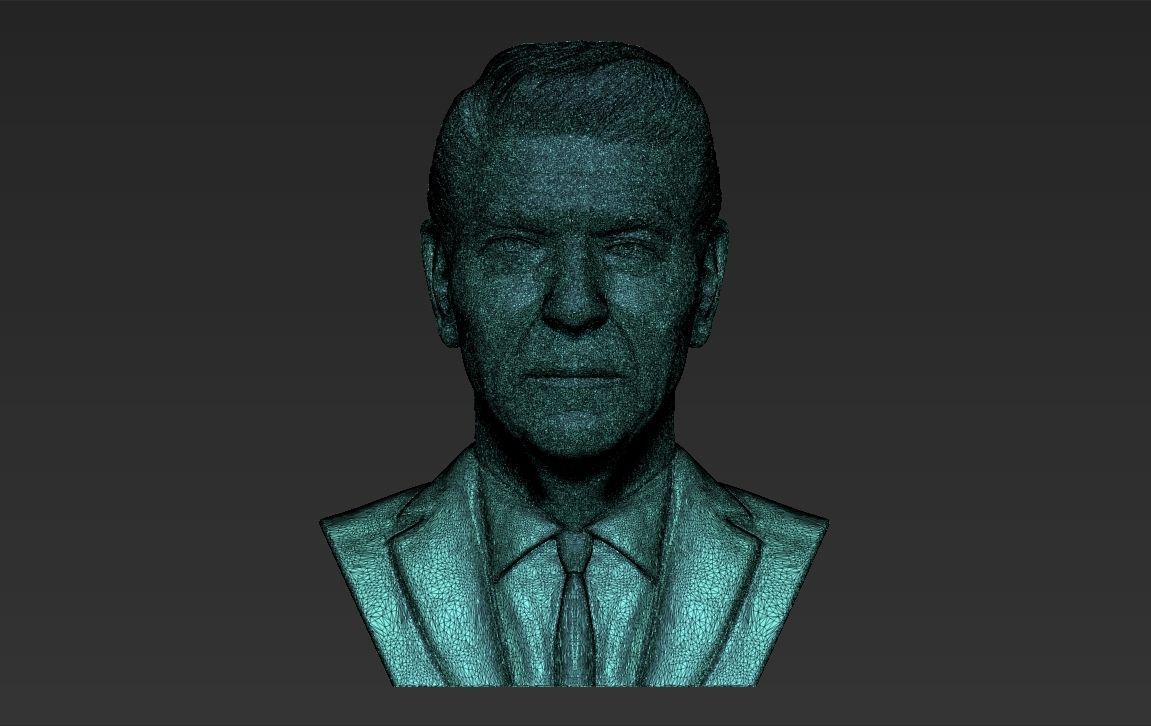 Ronald Reagan bust 3D printing ready stl obj formats 3D print model_25