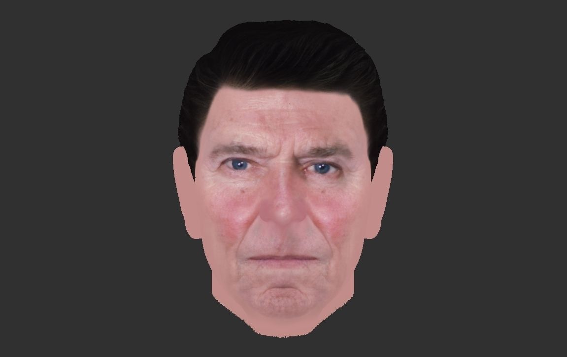 Ronald Reagan 3D model_21