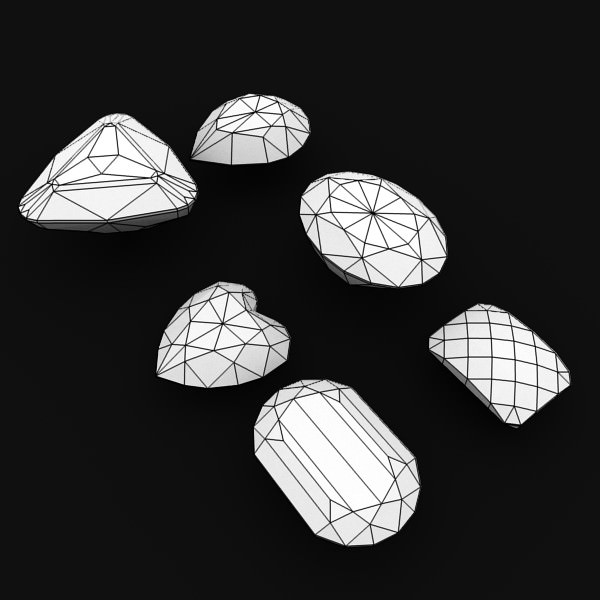 Huge Gem collection 3D model_4