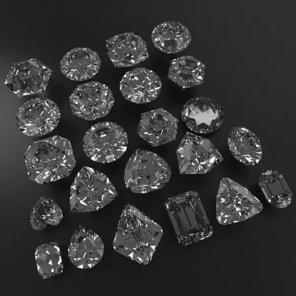 Huge Gem collection 3D model_0