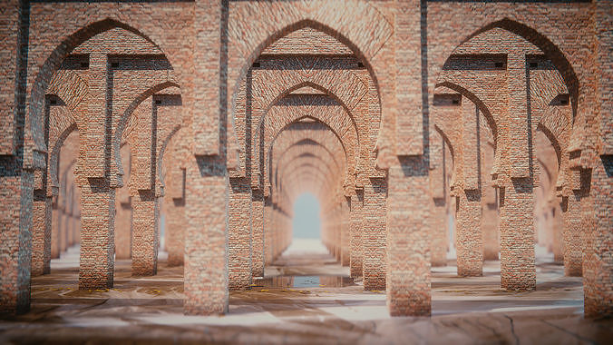 Tin Mal Mosque 3D model