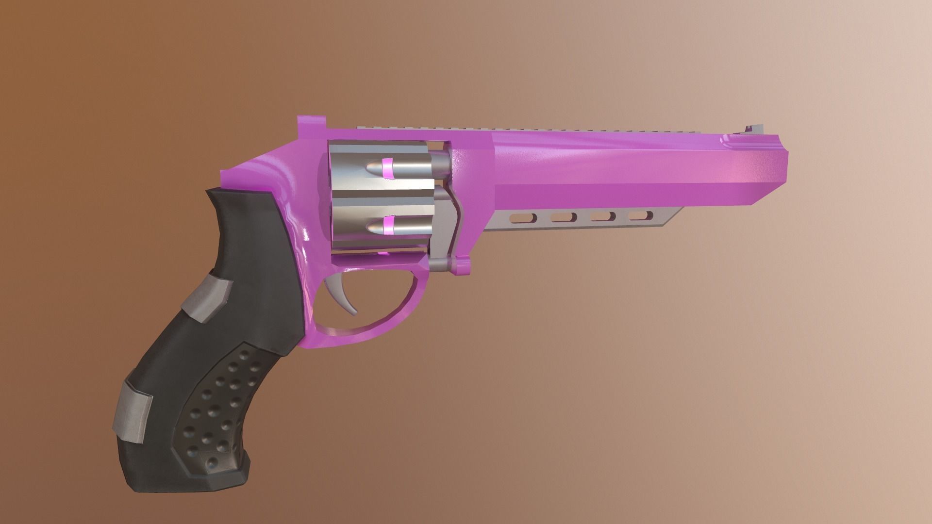 Gun Pack - pistol revolver shotgun Low-poly 3D model_35