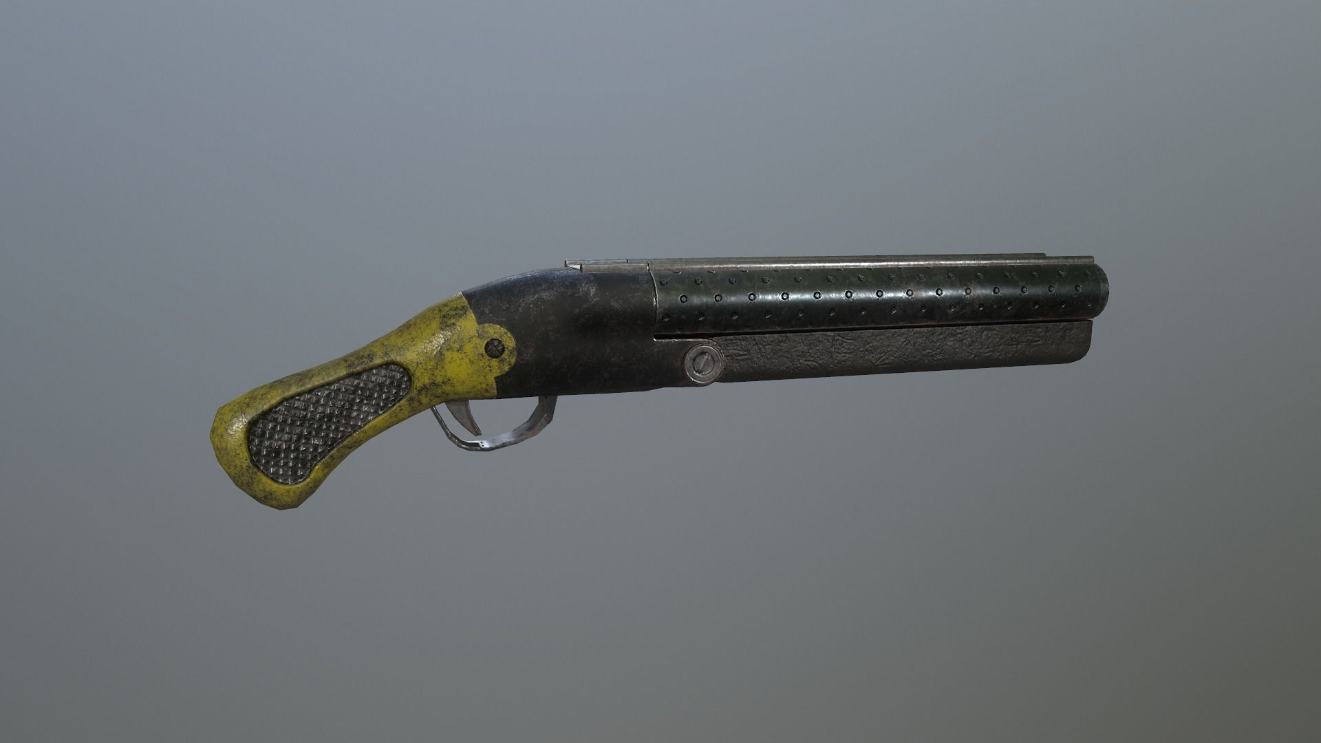 Gun Pack - pistol revolver shotgun Low-poly 3D model_10