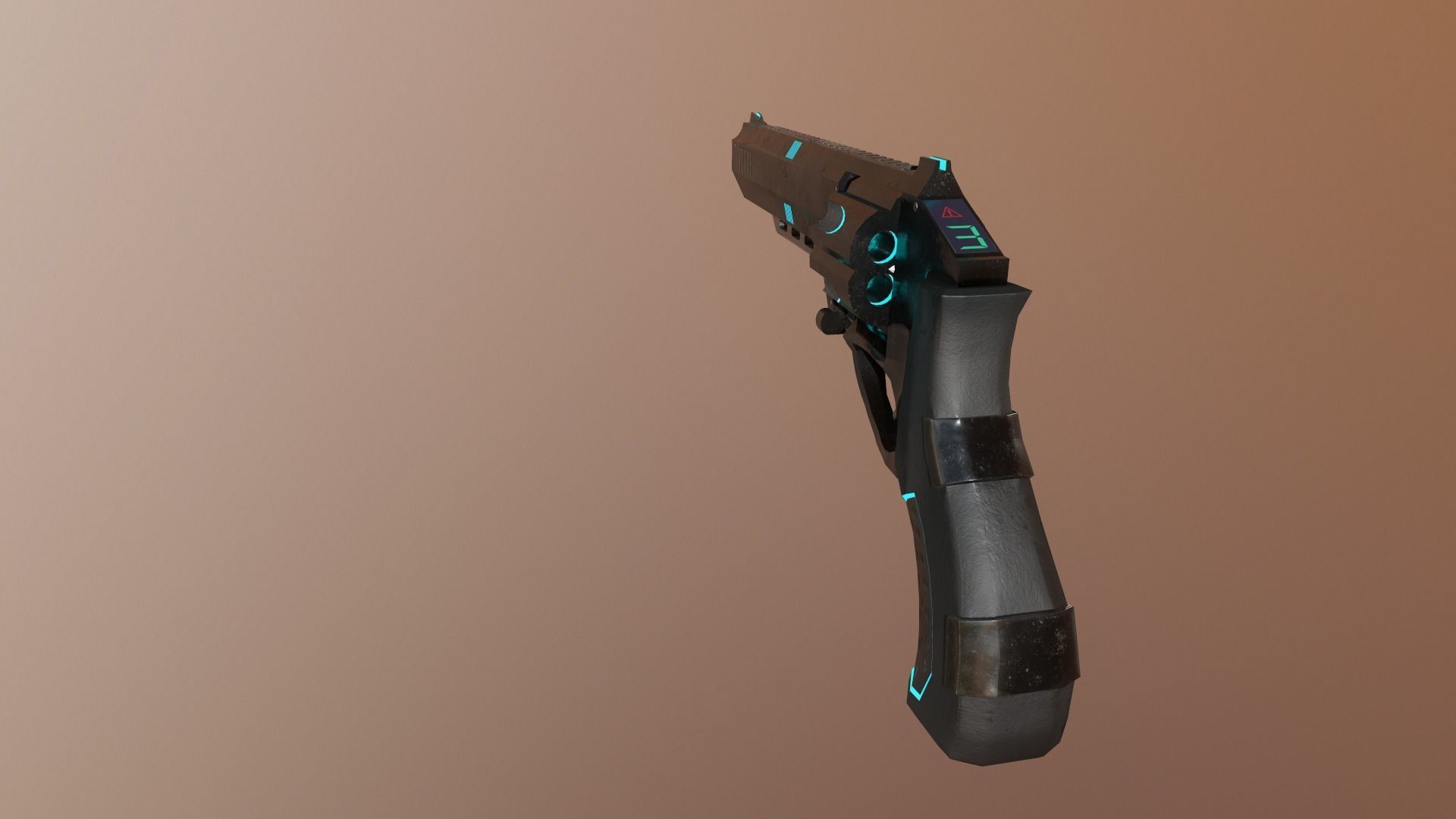Gun Pack - pistol revolver shotgun Low-poly 3D model_39