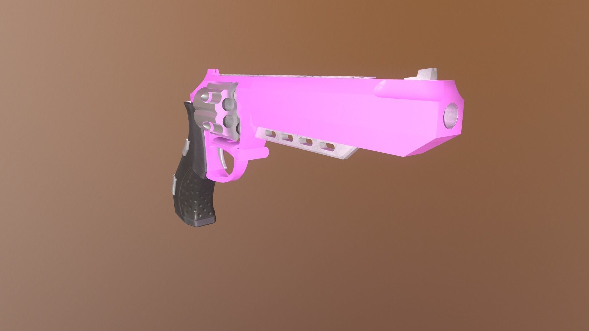 Gun Pack - pistol revolver shotgun Low-poly 3D model_44