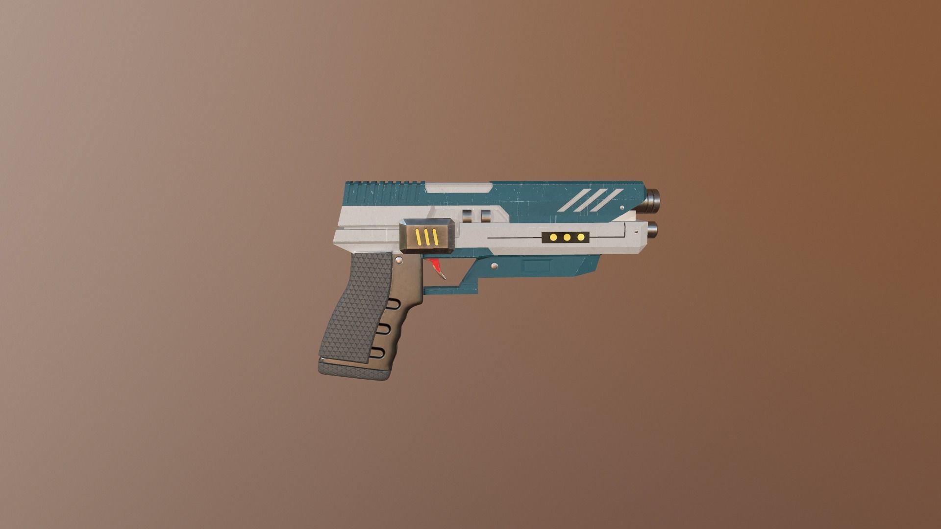 Gun Pack - pistol revolver shotgun Low-poly 3D model_8