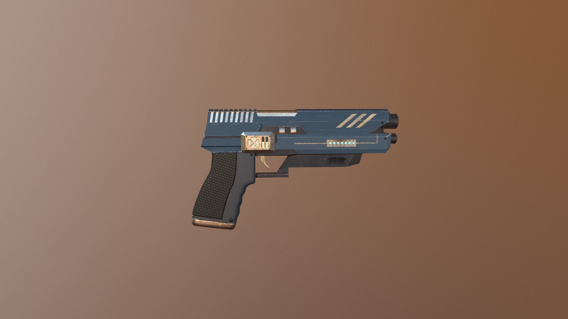 Gun Pack - pistol revolver shotgun Low-poly 3D model_11