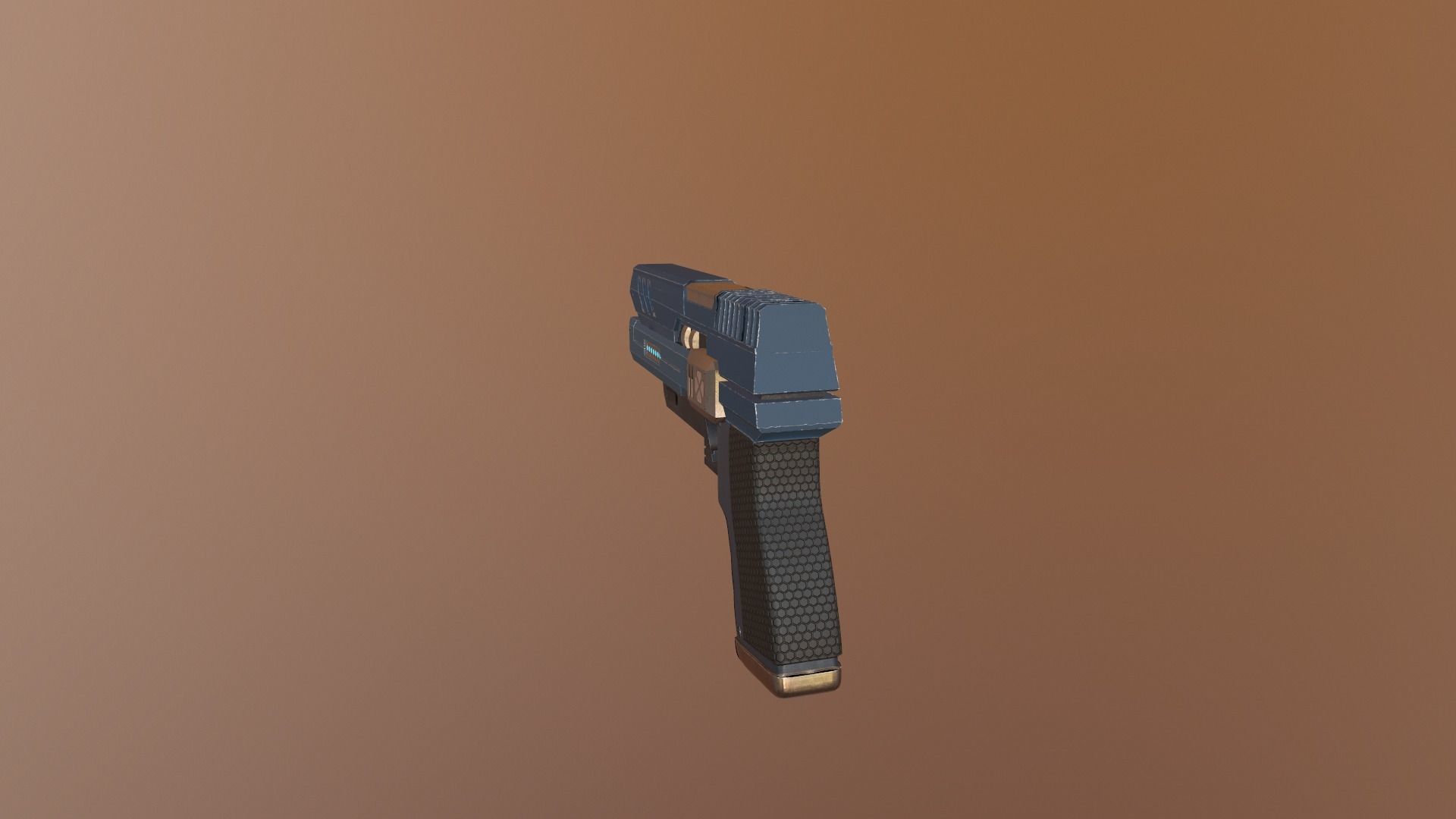 Gun Pack - pistol revolver shotgun Low-poly 3D model_23
