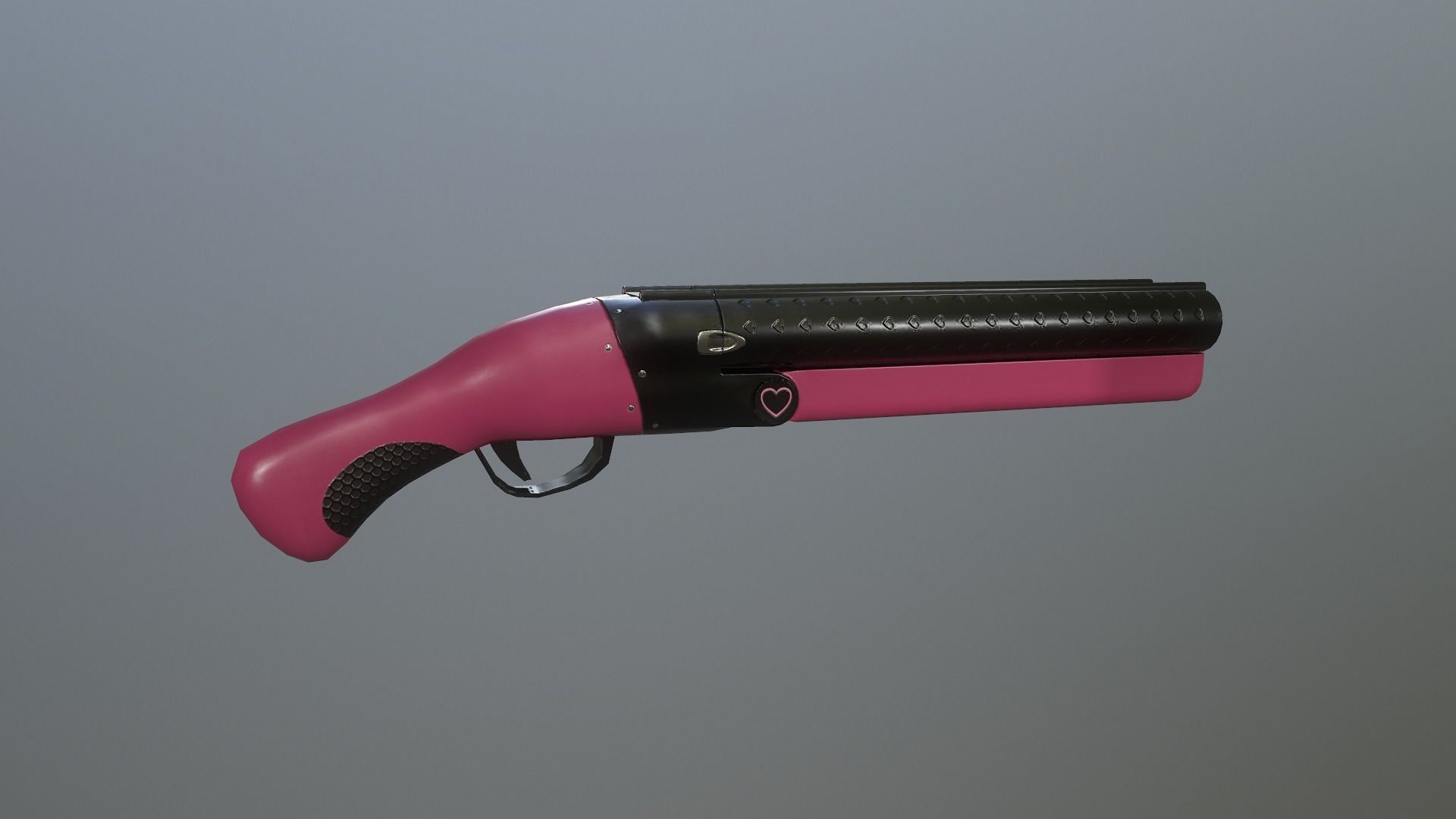 Gun Pack - pistol revolver shotgun Low-poly 3D model_12