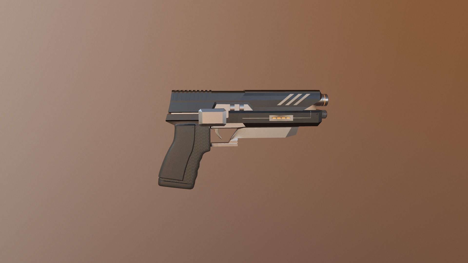 Gun Pack - pistol revolver shotgun Low-poly 3D model_16
