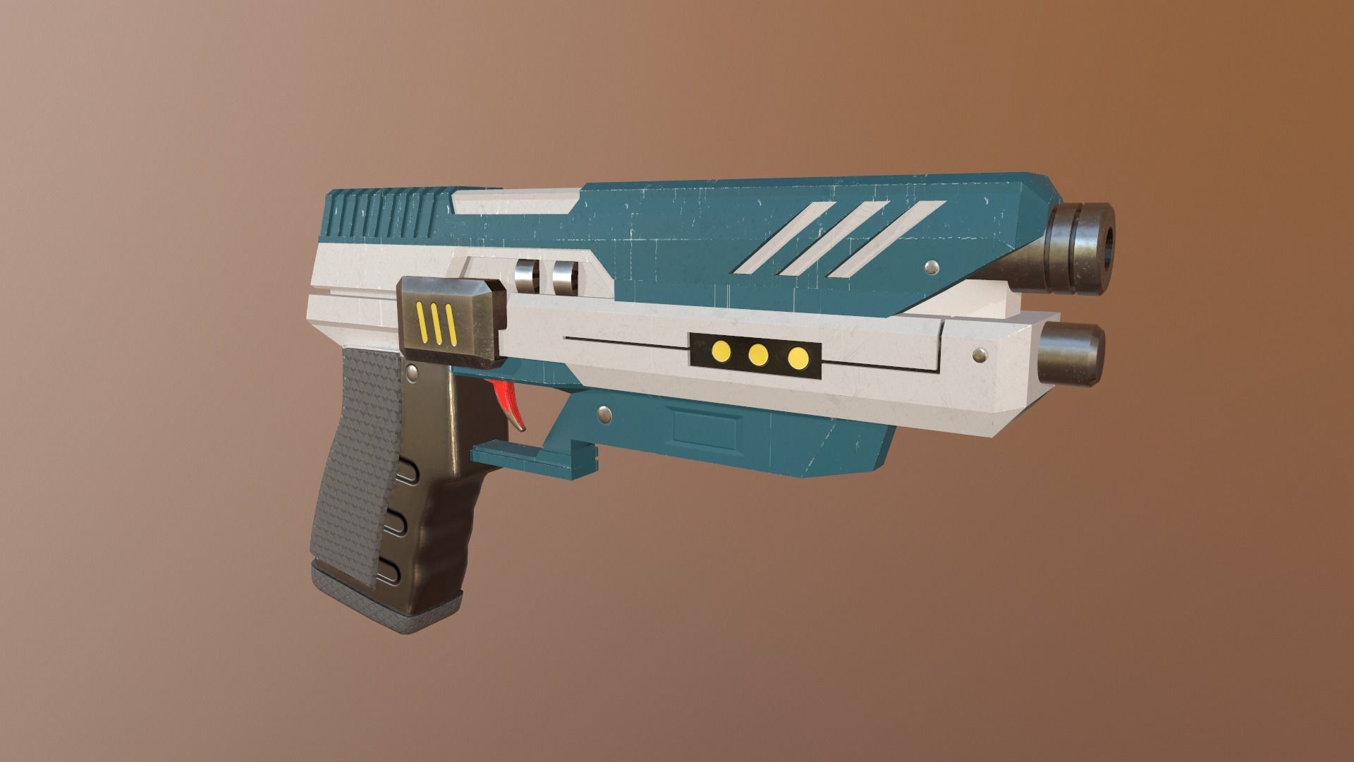 Gun Pack - pistol revolver shotgun Low-poly 3D model_29