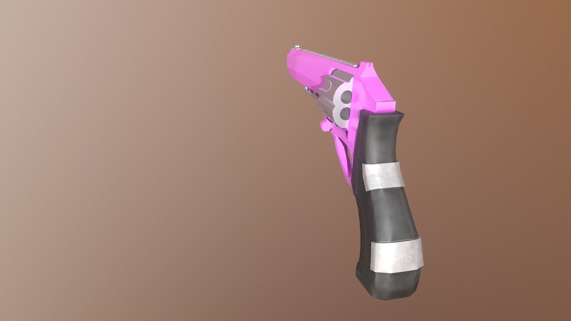 Gun Pack - pistol revolver shotgun Low-poly 3D model_40